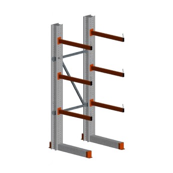 rayonnage cantilever double embase